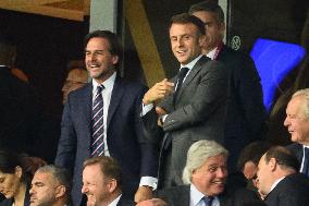 French And Uruguayan Presidents Watch France v Uruguay