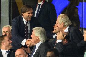 French And Uruguayan Presidents Watch France v Uruguay