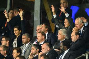 French And Uruguayan Presidents Watch France v Uruguay