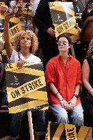 Celebs At SAG AFTRA Rally - NYC