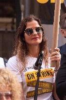 Celebs At SAG AFTRA Rally - NYC