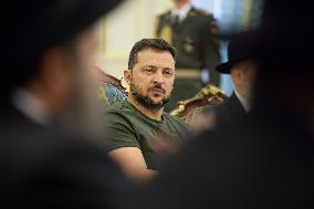 Zelensky Marks Rosh Hashanah - Kyiv