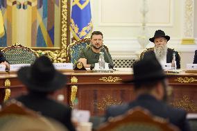 Zelensky Marks Rosh Hashanah - Kyiv