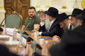 Zelensky Marks Rosh Hashanah - Kyiv