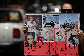 Iranian Community In Mexico, Protest At The Embassy Of The Islamic Republic Of Iran In Mexico City One Year After The Death Of M