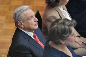 Delfina Gómez Is Sworn In As Governor Of The State Of Mexico.