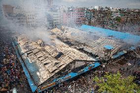 Mohammadpur Krishi Market Fire In Dhaka