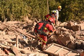 (FOCUS)MOROCCO-AL HAOUZ-EARTHQUAKE-RESCUE