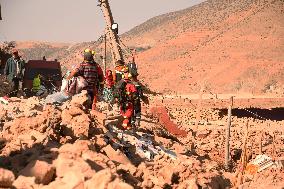 (FOCUS)MOROCCO-AL HAOUZ-EARTHQUAKE-RESCUE