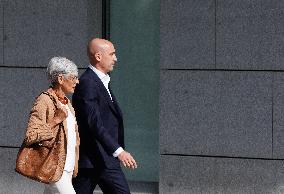 Luis Rubiales On His Arrival To Testify At The National Court - Madrid