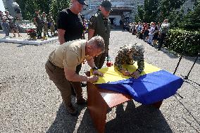 First anniversary of liberation of Pechenihy village from Russian invaders