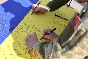 First anniversary of liberation of Pechenihy village from Russian invaders