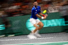 Davis Cup:  Novak Djokovic Vs Alejandro Davidovich