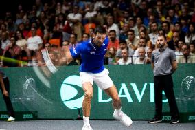 Davis Cup:  Novak Djokovic Vs Alejandro Davidovich