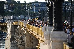 Students Protest On The International Day Of Democracy For Their Teachers