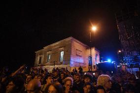 Students Protest On The International Day Of Democracy For Their Teachers