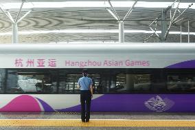 Asian Games Train in Hanghzou