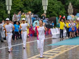 (SP)CHINA-LISHUI-ASIAN GAMES-TORCH RELAY (CN)