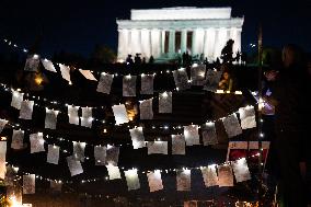 Candlelight vigil honoring Mahsa Zhina Amini and the Woman, Life, Freedom movement