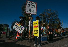 LGBTQ2S+ Protest In Edmonton