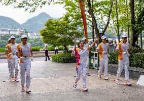 (SP)CHINA-LISHUI-ASIAN GAMES-TORCH RELAY (CN)