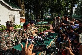 Indian Army Briefs Media After Encounter In Hathlanga Uri In Which 3 Militants Were Killed