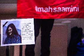 Iranian And Kurdish Communities Realized A Protest In Memorian Of Mahsa Amini In Porto