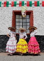 Civic Parade On The Occasion Of The 213th Anniversary Of The Independence Of Mexico