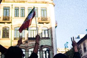 Iranian And Kurdish Communities Realized A Protest In Memorian Of Mahsa Amini In Porto