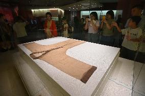 People Enter The "Changsha Mawangdui Han Tomb Relics Exhibition" at the Nanning Museum in Nanning, China