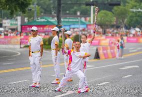 (SP)CHINA-ZHEJIANG-JINHUA-ASIAN GAMES-TORCH RELAY (CN)