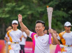 (SP)CHINA-ZHEJIANG-JINHUA-ASIAN GAMES-TORCH RELAY (CN)