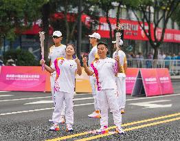 (SP)CHINA-ZHEJIANG-JINHUA-ASIAN GAMES-TORCH RELAY (CN)