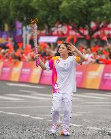 (SP)CHINA-ZHEJIANG-JINHUA-ASIAN GAMES-TORCH RELAY (CN)