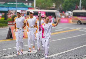 (SP)CHINA-ZHEJIANG-JINHUA-ASIAN GAMES-TORCH RELAY (CN)