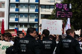 Pro Life Demo And Counter Demo In Cologne