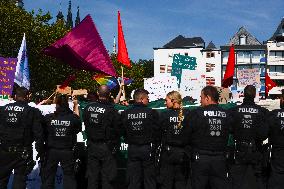 Pro Life Demo And Counter Demo In Cologne