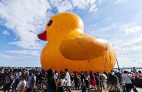 CANADA-TORONTO-GIANT RUBBER DUCK