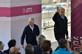 President Of Mexico Lopez Obrador Inaugurates Stage 1 Of The Mexico-Toluca Interurban Train