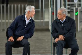 President Of Mexico Lopez Obrador Inaugurates Stage 1 Of The Mexico-Toluca Interurban Train