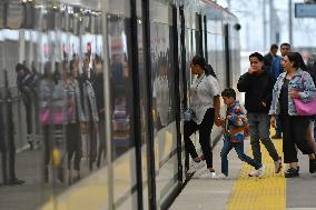 President Of Mexico Lopez Obrador Inaugurates Stage 1 Of The Mexico-Toluca Interurban Train