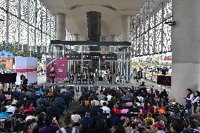 President Of Mexico Lopez Obrador Inaugurates Stage 1 Of The Mexico-Toluca Interurban Train