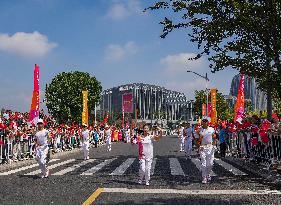 (SP)CHINA-ZHEJIANG-JINHUA-ASIAN GAMES-TORCH RELAY (CN)