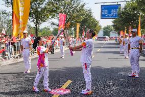 (SP)CHINA-ZHEJIANG-JINHUA-ASIAN GAMES-TORCH RELAY (CN)