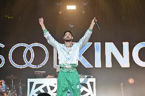 Soolking performs during the Fete de l'Humanite - Bretigny sur Orge