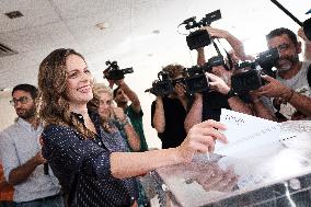 SYRIZA Presidential Elections Day - Effie Achtsioglou