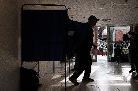 SYRIZA Presidential Elections Day - Effie Achtsioglou