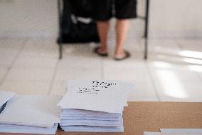 SYRIZA Presidential Elections Day - Effie Achtsioglou