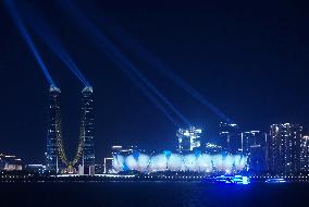 Hangzhou Olympic Sports Center Light Show