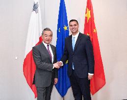 MALTA-FM-CHINA-WANG YI-MEETING